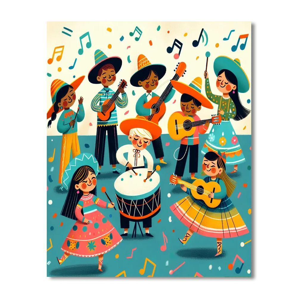 Rhythmic Dance Party Paint By Numbers Kits