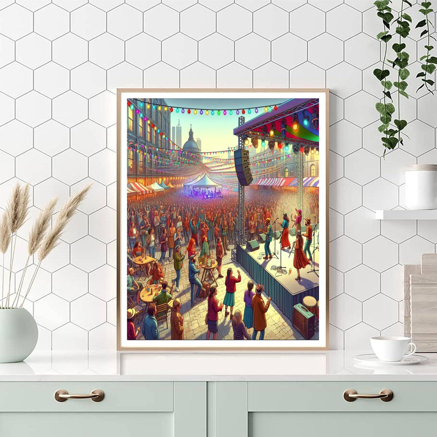 Underbelly Festival Number Painting