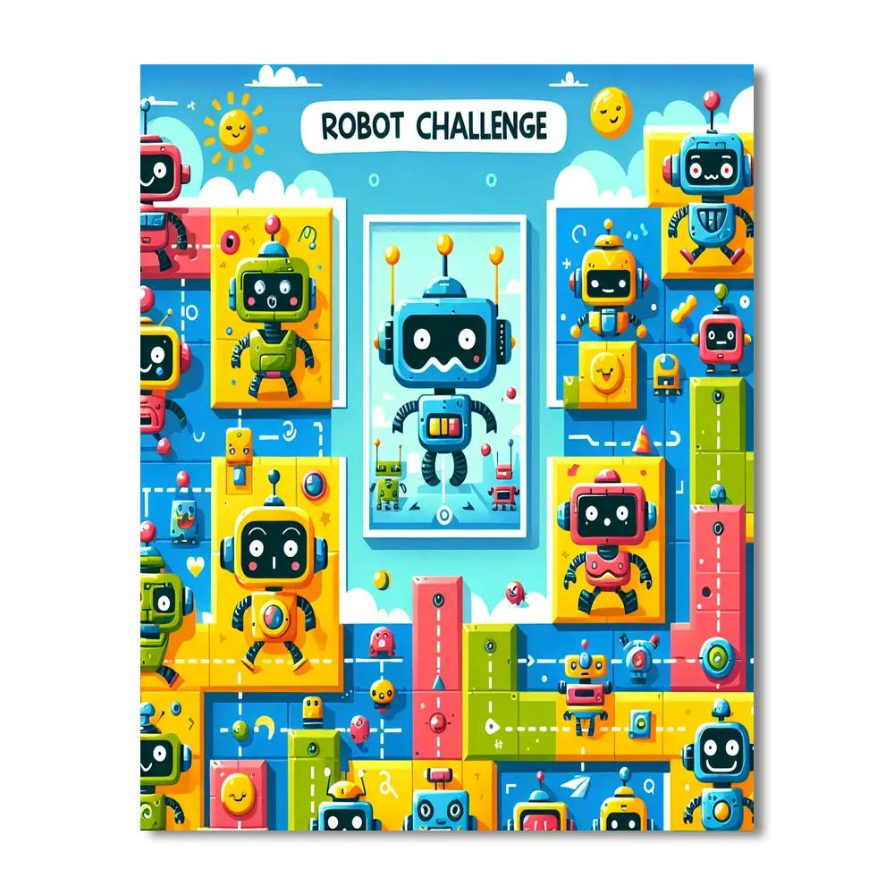 Inventive Robot Challenge Painting Number Kit