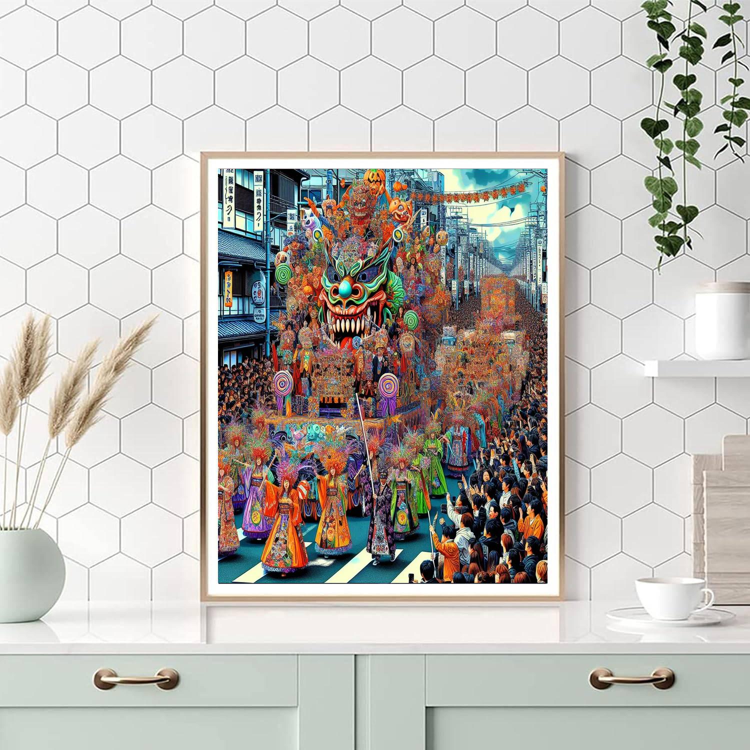 Kawasaki Halloween Parade - Kawasaki, Japan Painting Number Kit