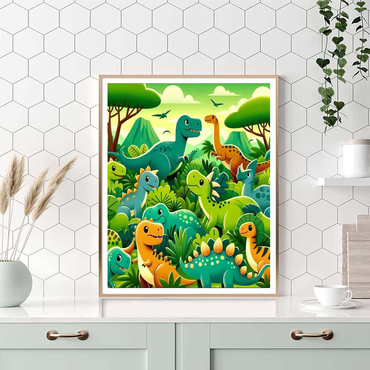 Dinosaur Kingdom Quest Numbered Painting Kits