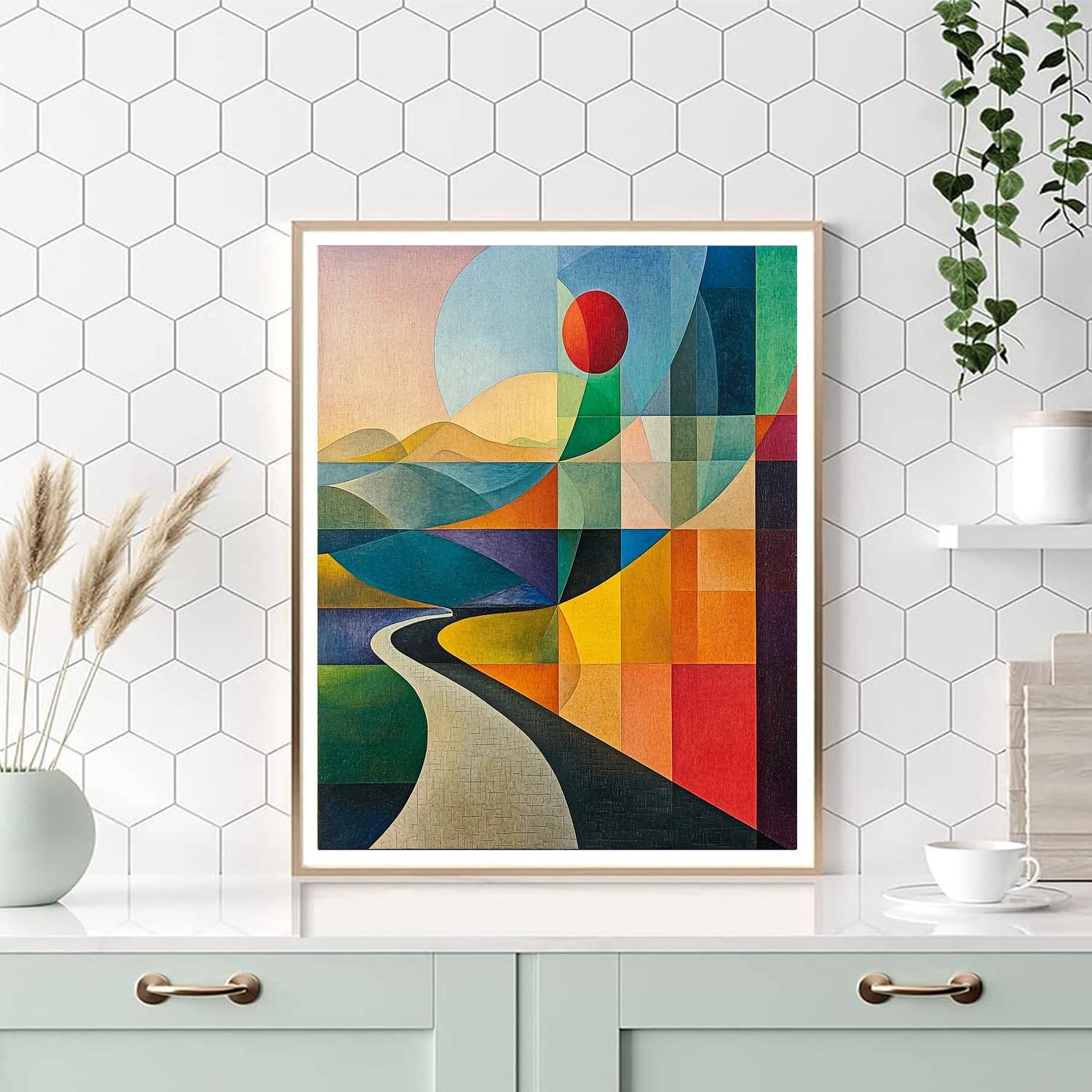 Kazimir Malevich Inspired Abstract Landscapes  Paint By Color