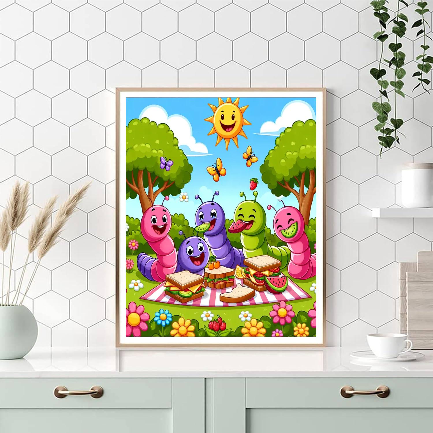 Wiggly Worms Picnic Numbered Painting Kits