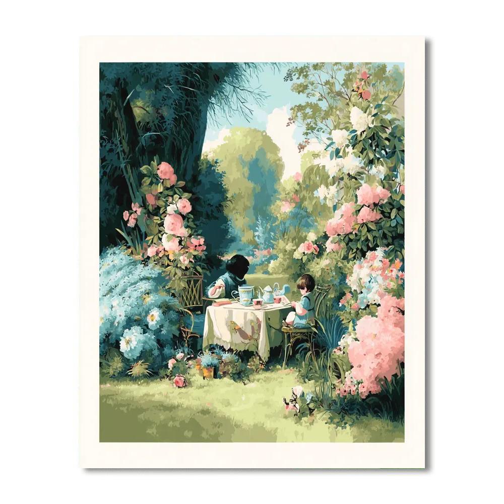 Afternoon Tea With Mother Number Painting