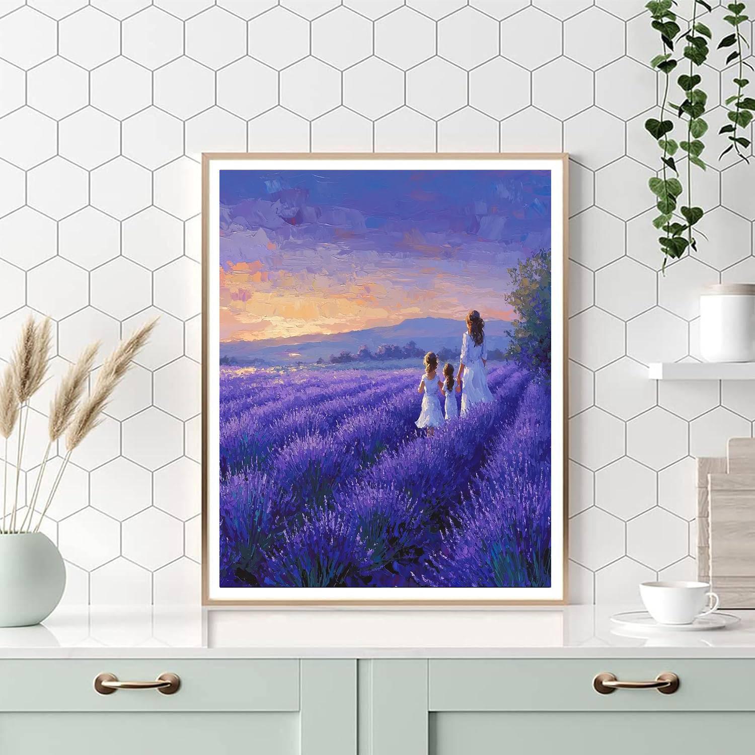 Memories In Lavender Paint By Numbers