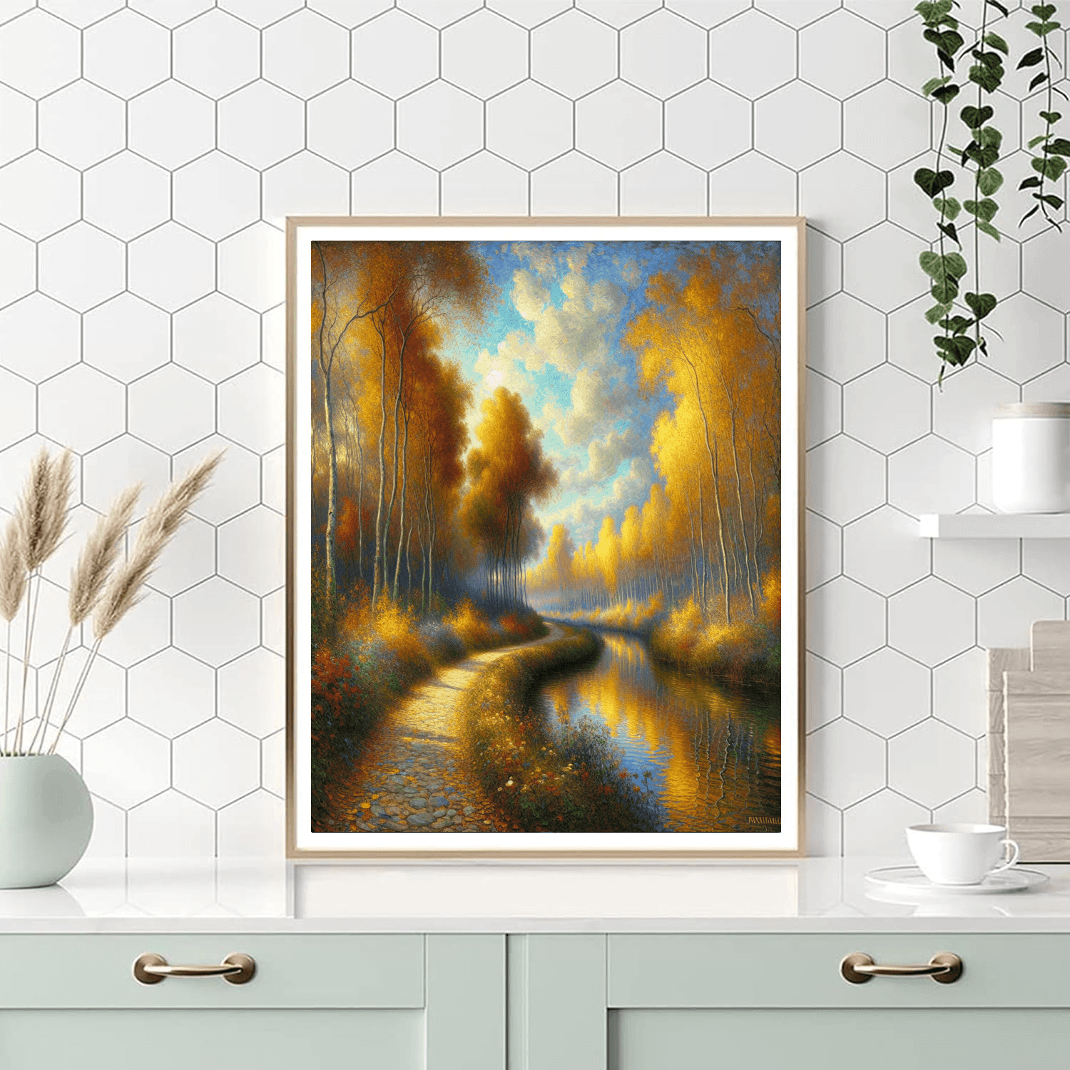 Breezy Autumn Pathway Painting Number Kit