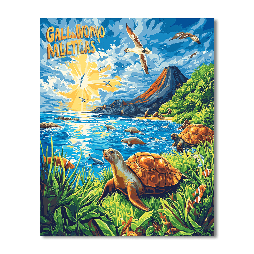 Galapagos Islands - Ecuador Numbered Painting Kits