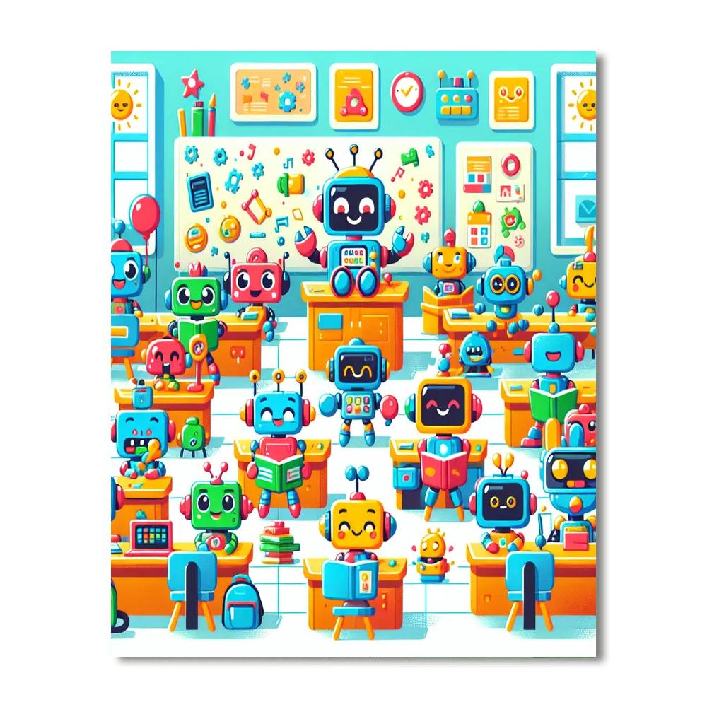 Artistic Robot Academy Paint By Numbers