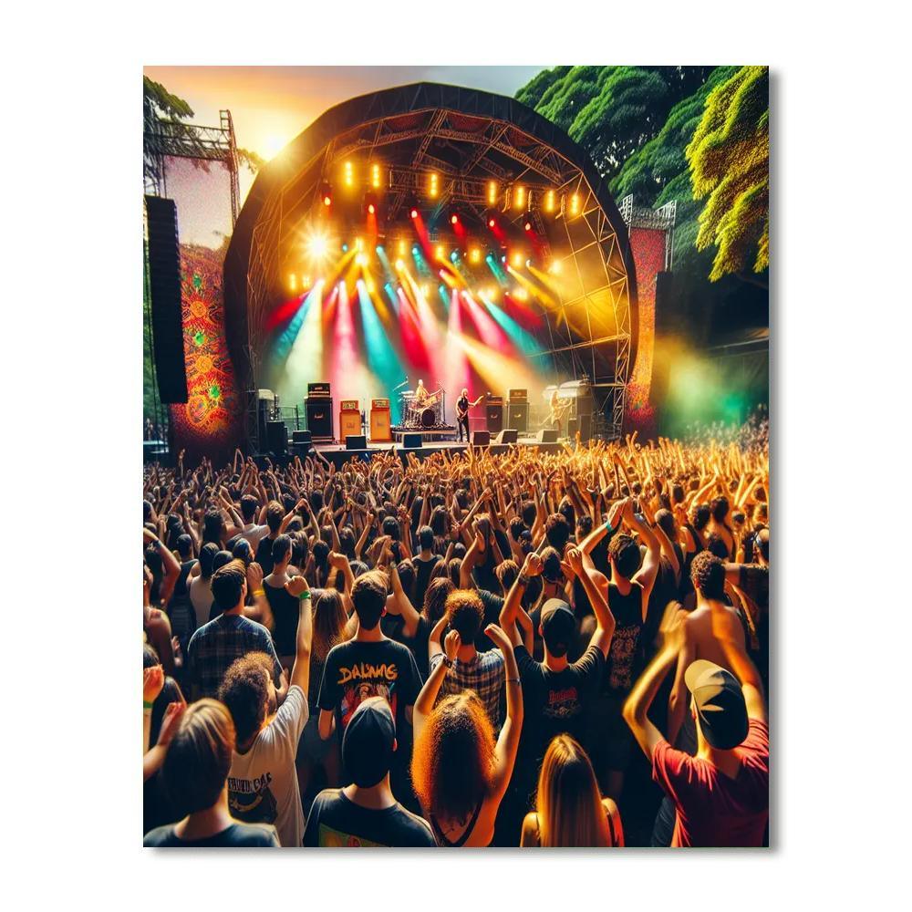 Rock Al Parque - Colombia Numbered Painting Kits