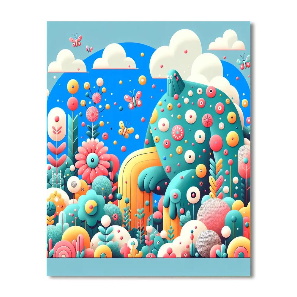 Gentle Giant's Garden Paint By Numbers Art