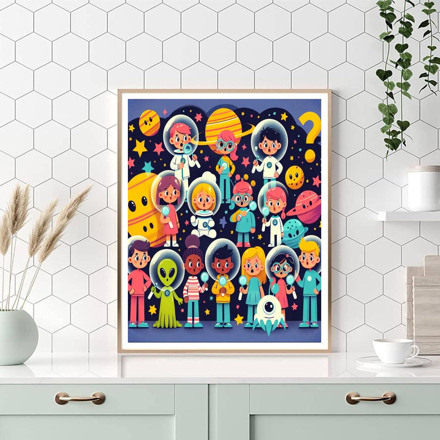 Intergalactic Detective Agency DIY Paint By Numbers