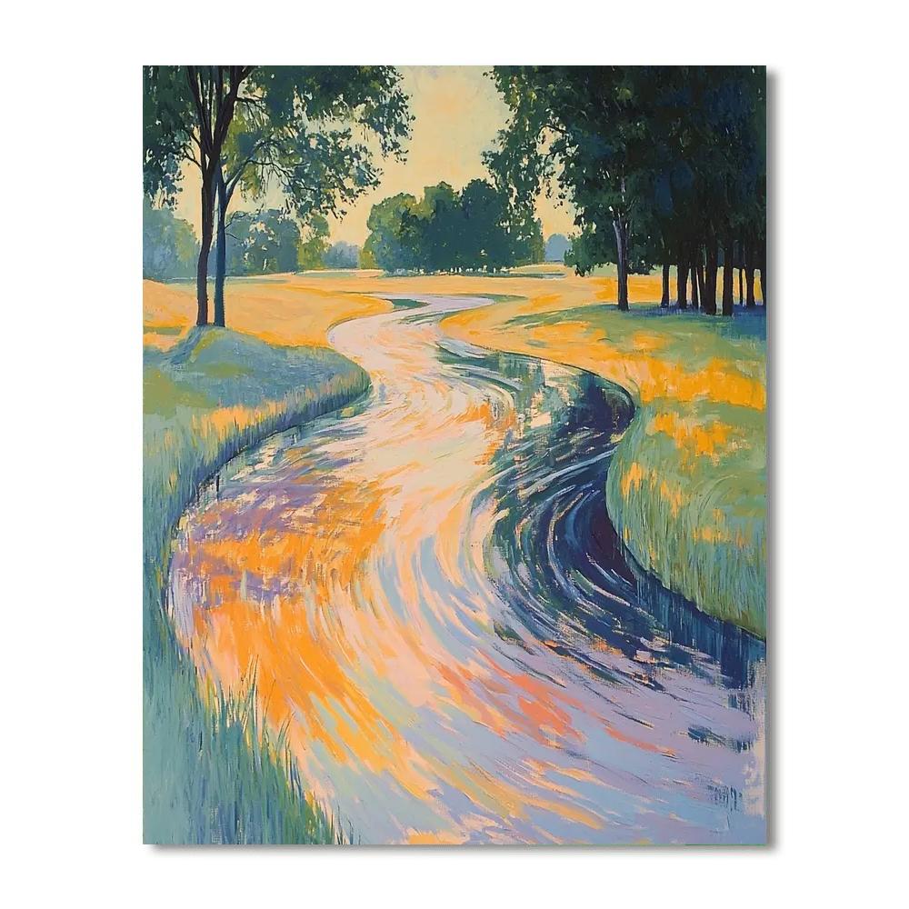 Edgar Degas Inspired Fluid Movements Of Nature  Paint By Numbers