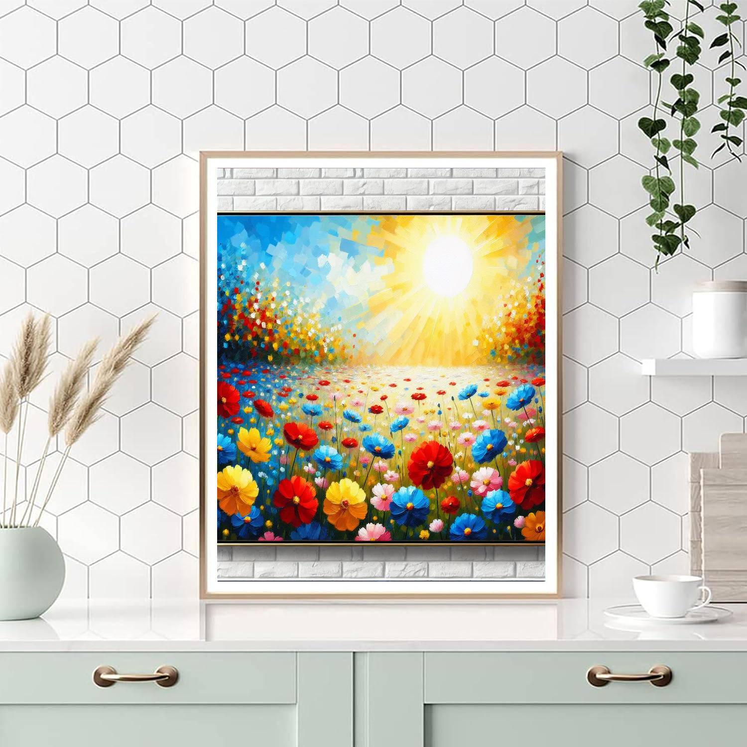 Vibrant Wildflower Paradise Numbered Painting Kits