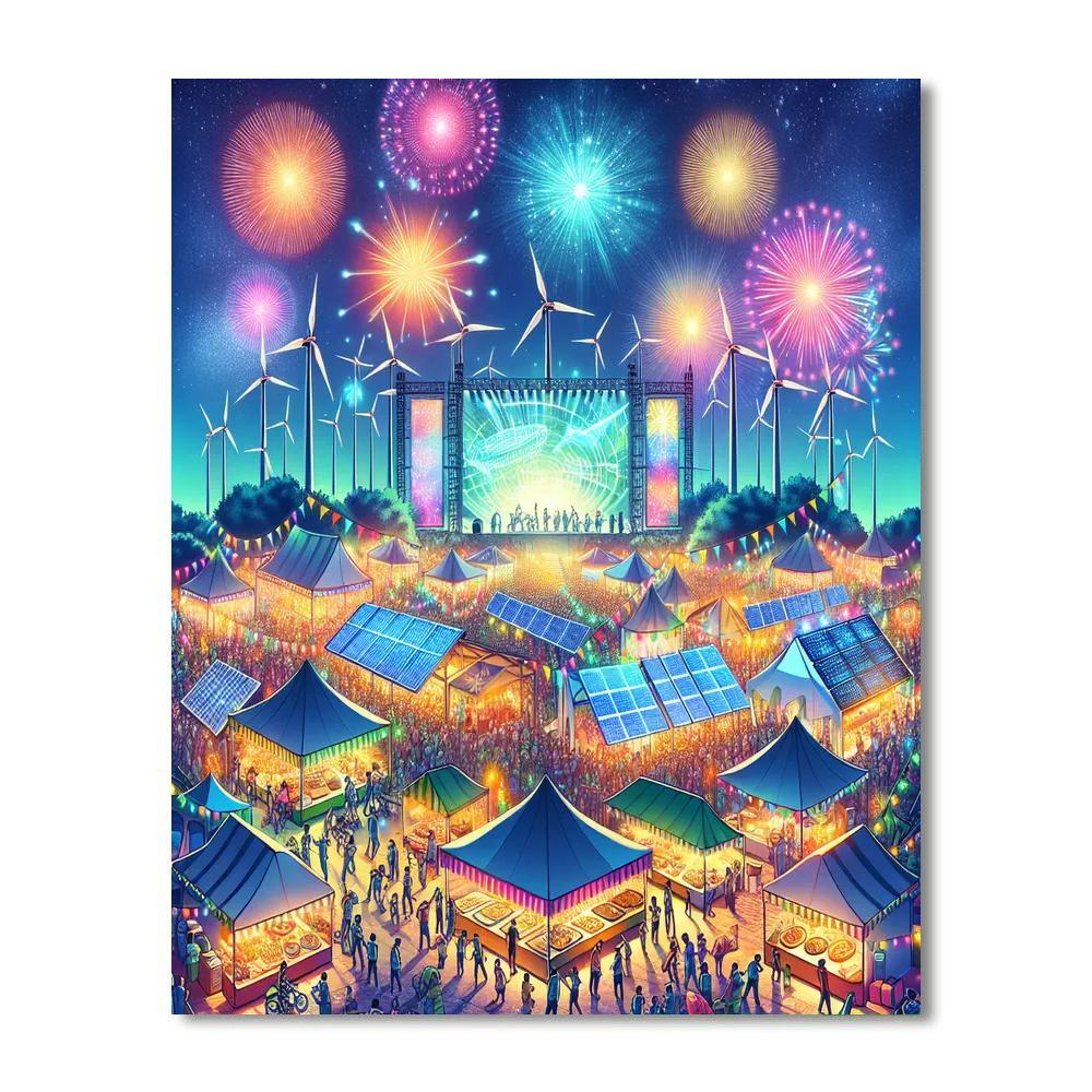 Kansai Electric Power Festival - Japan DIY Paint By Numbers