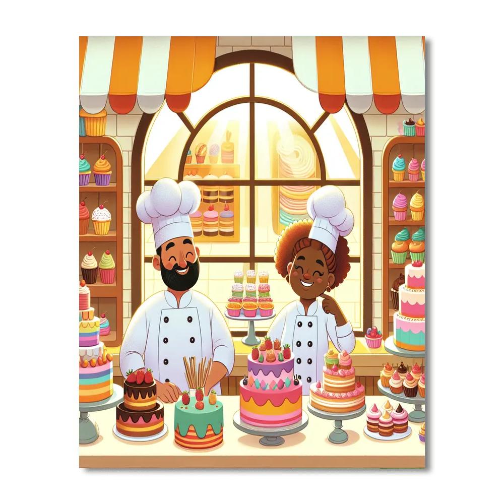 Sweet Bakery Shop Paint By Color