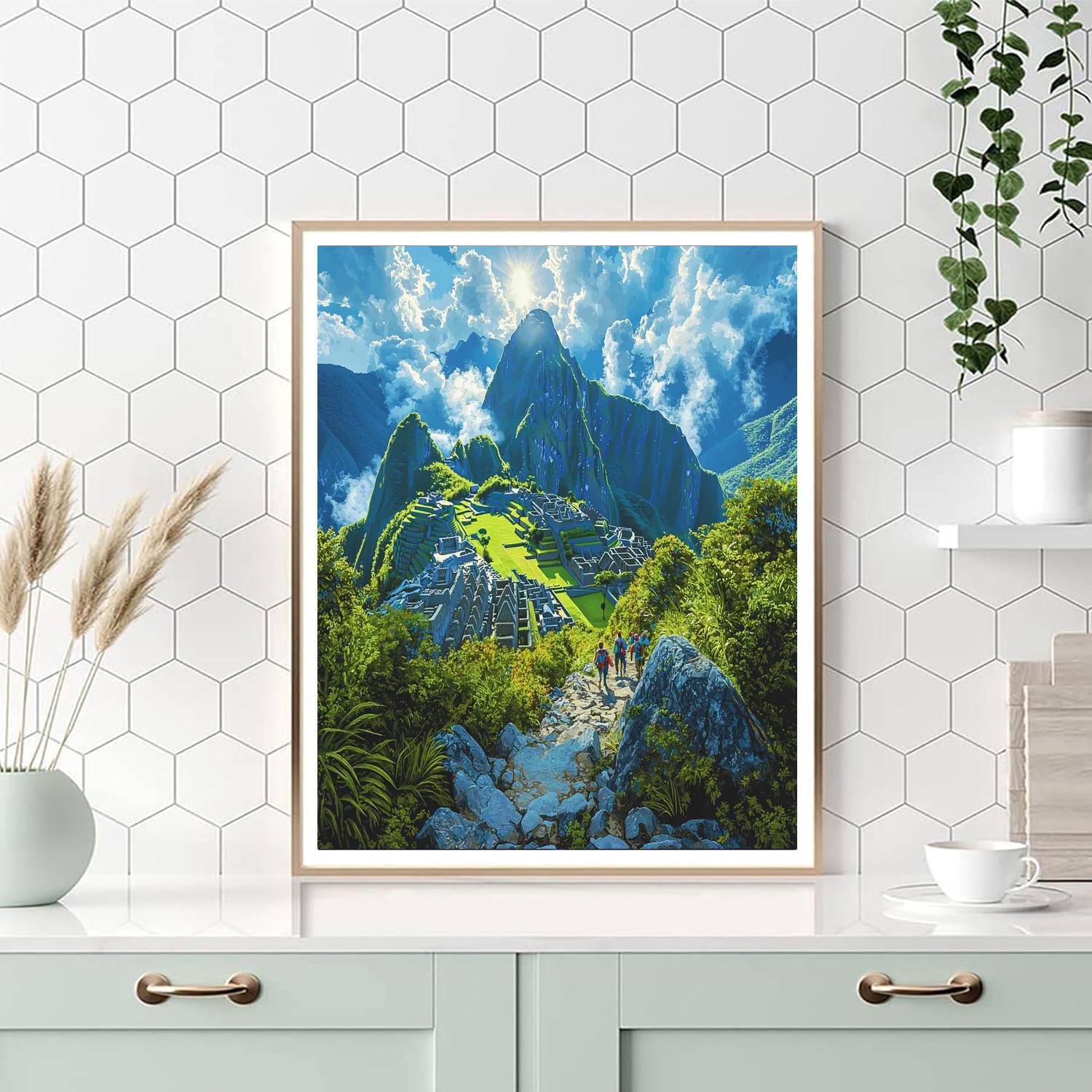 Machu Picchu Mountain - Peru Paint By Number