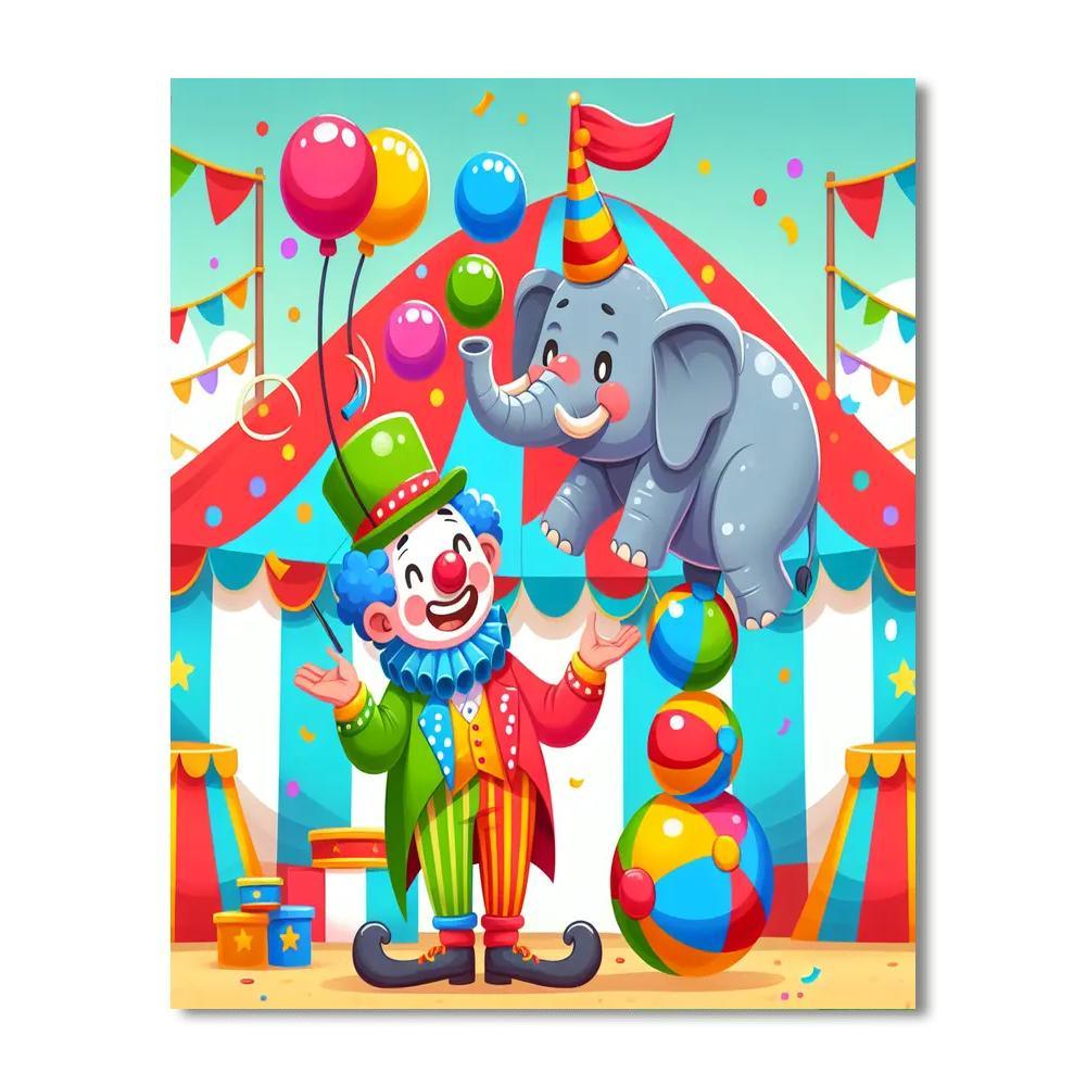 Under The Big Top Paint By Color