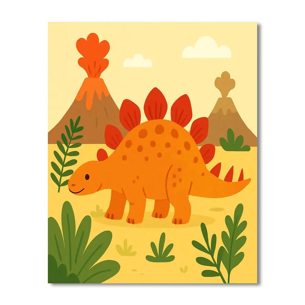 Prehistoric Dino World Numbered Painting Kits