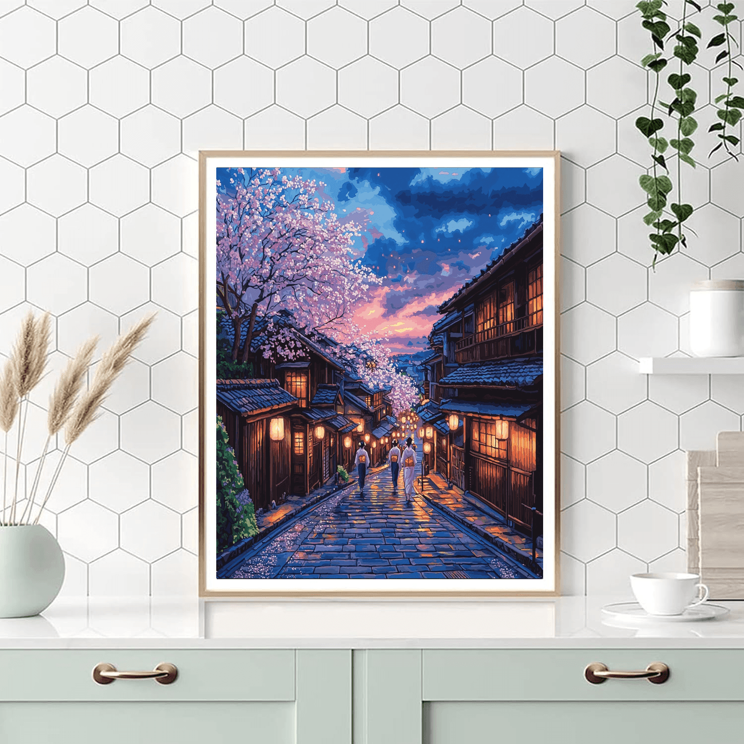 Gion District - Kyoto DIY Paint By Numbers