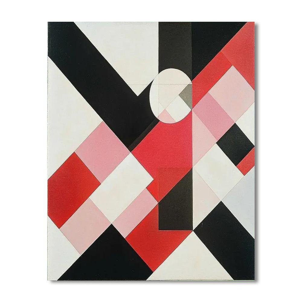 Kazimir Malevich Inspired Conceptual Harmony  Paint By Color