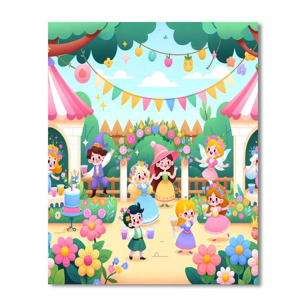 Fairy Tale Garden Party Paint By Number