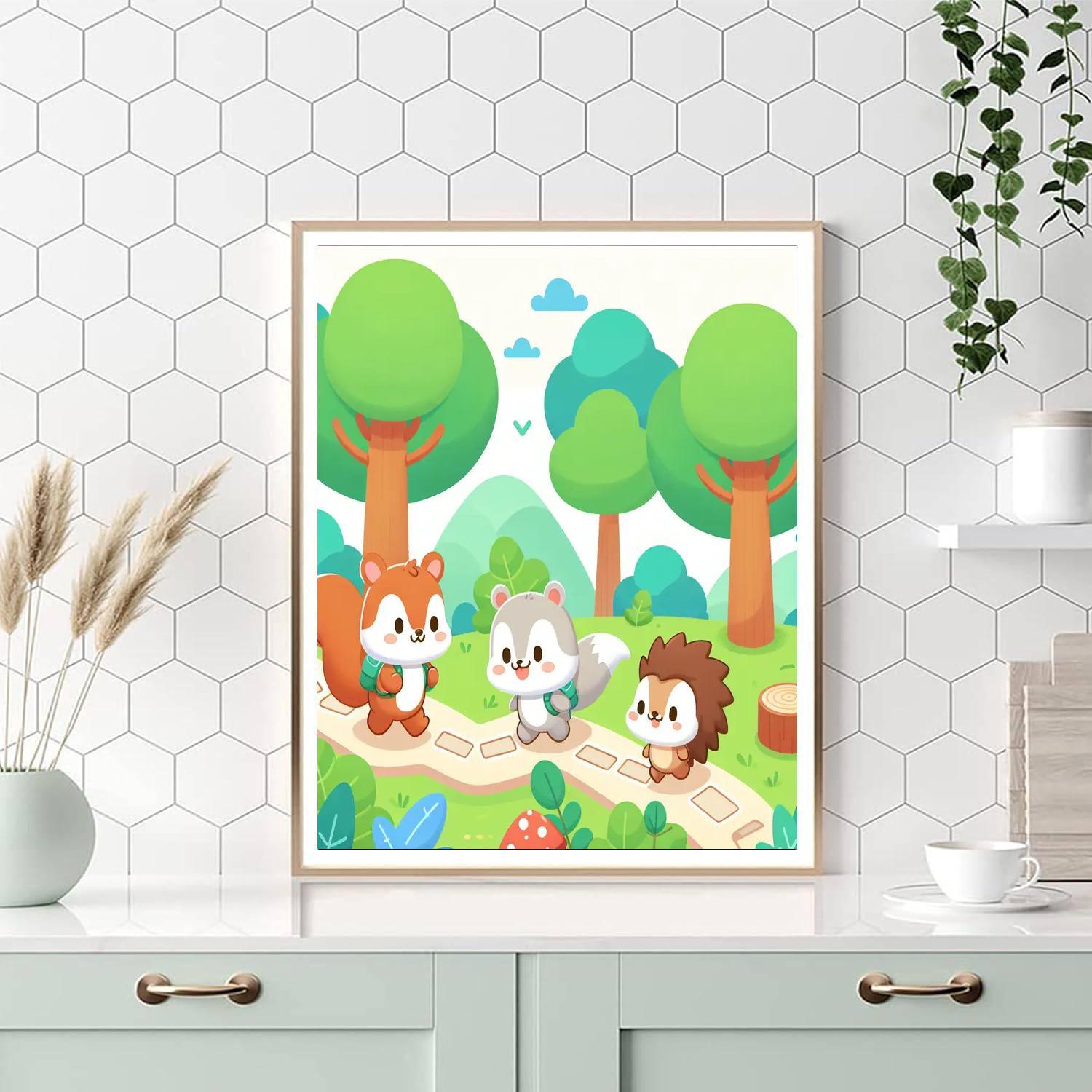 Nature's Little Explorers Number Painting