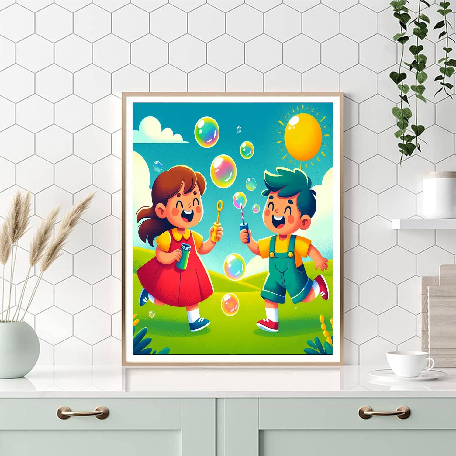 Bubbly Bubble Party Paint By Numbers Kits