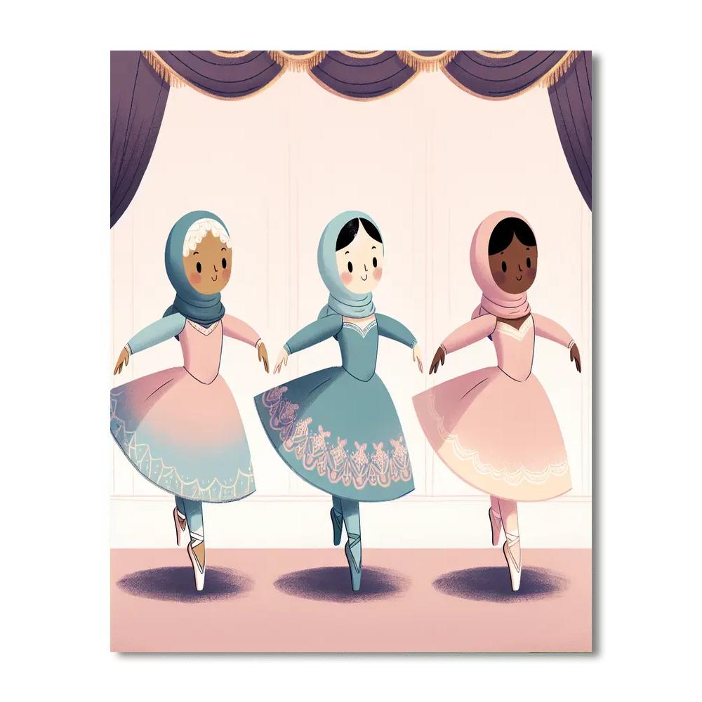 Ballet Stars Performance Paint By Numbers Art