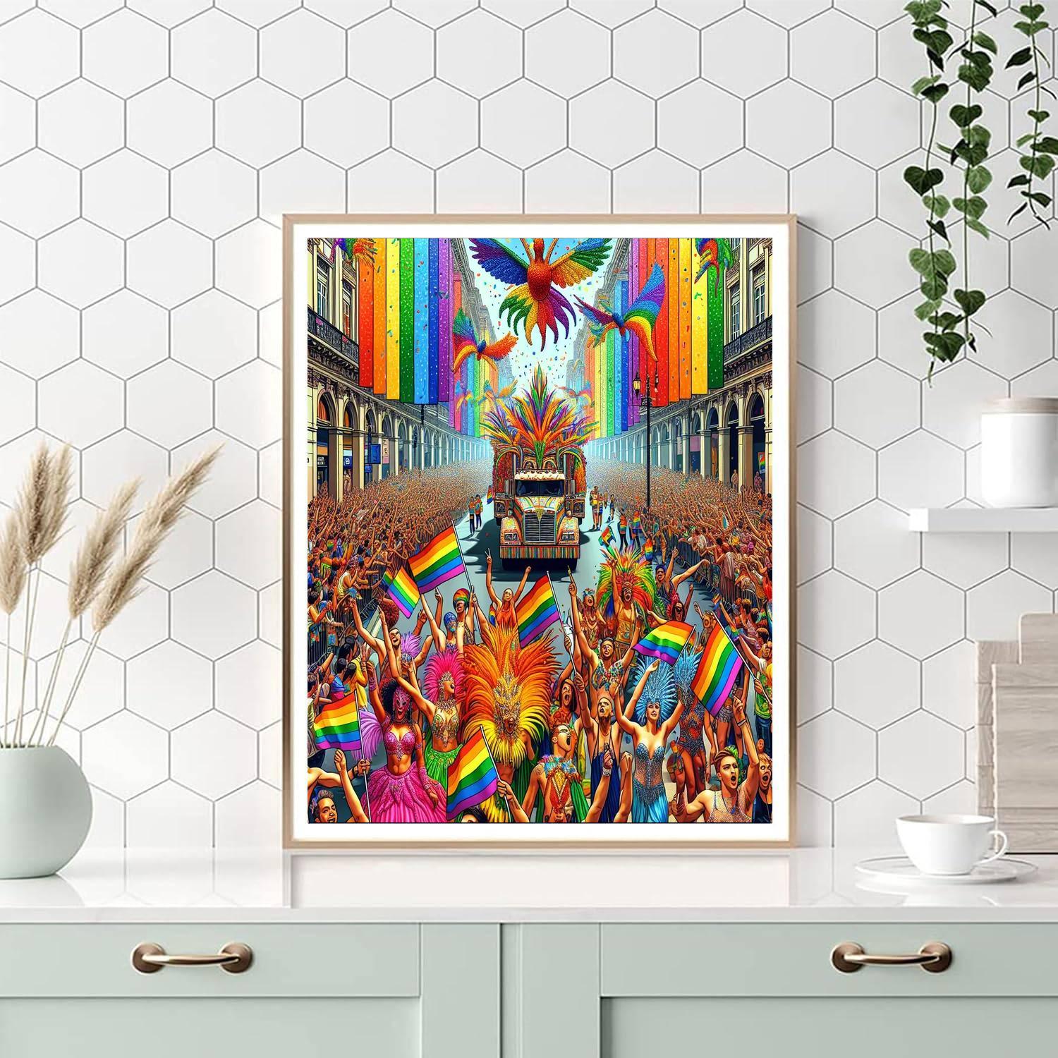 Pride Festival - São Paulo Paint By Numbers Art