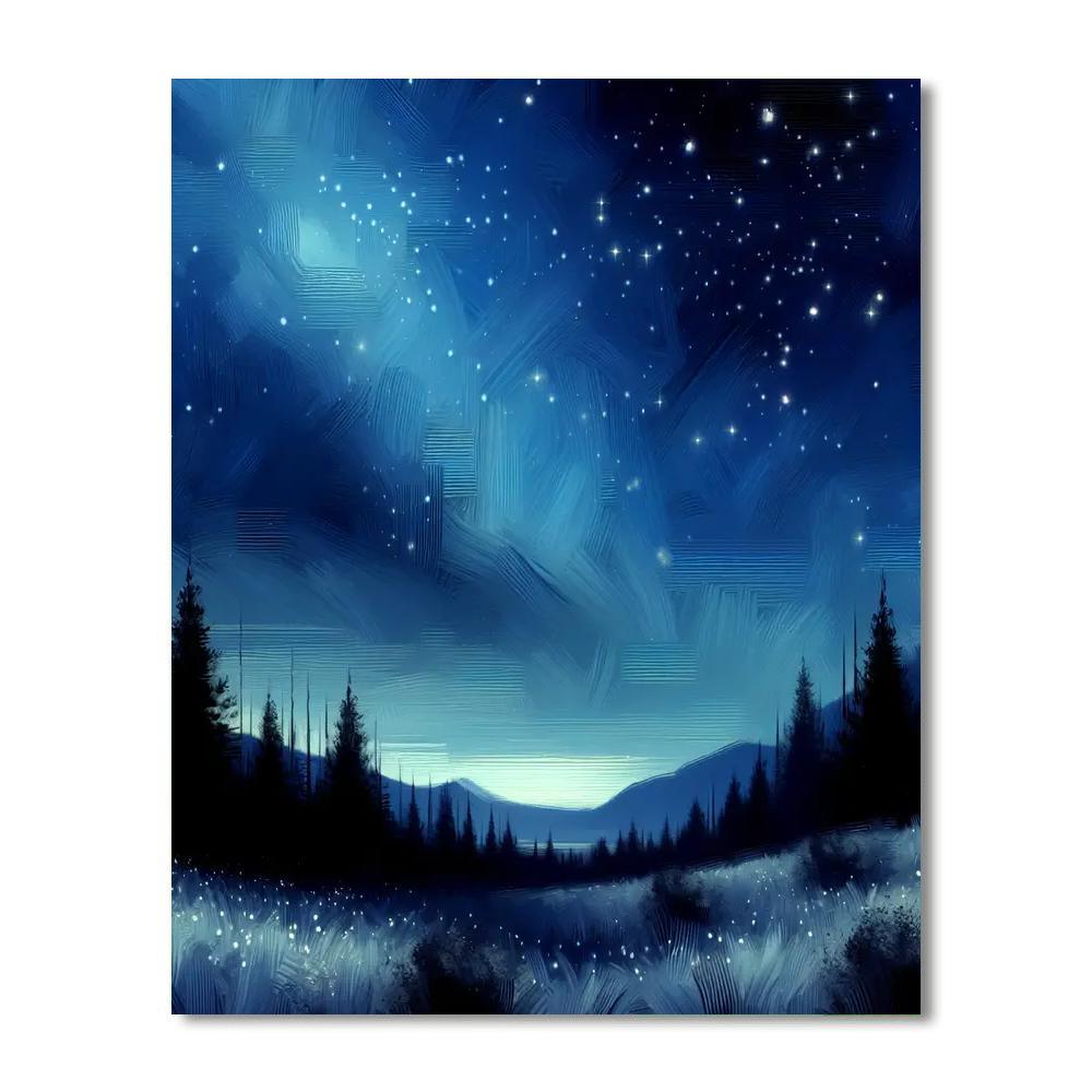 Starlit Whispers DIY Paint By Numbers