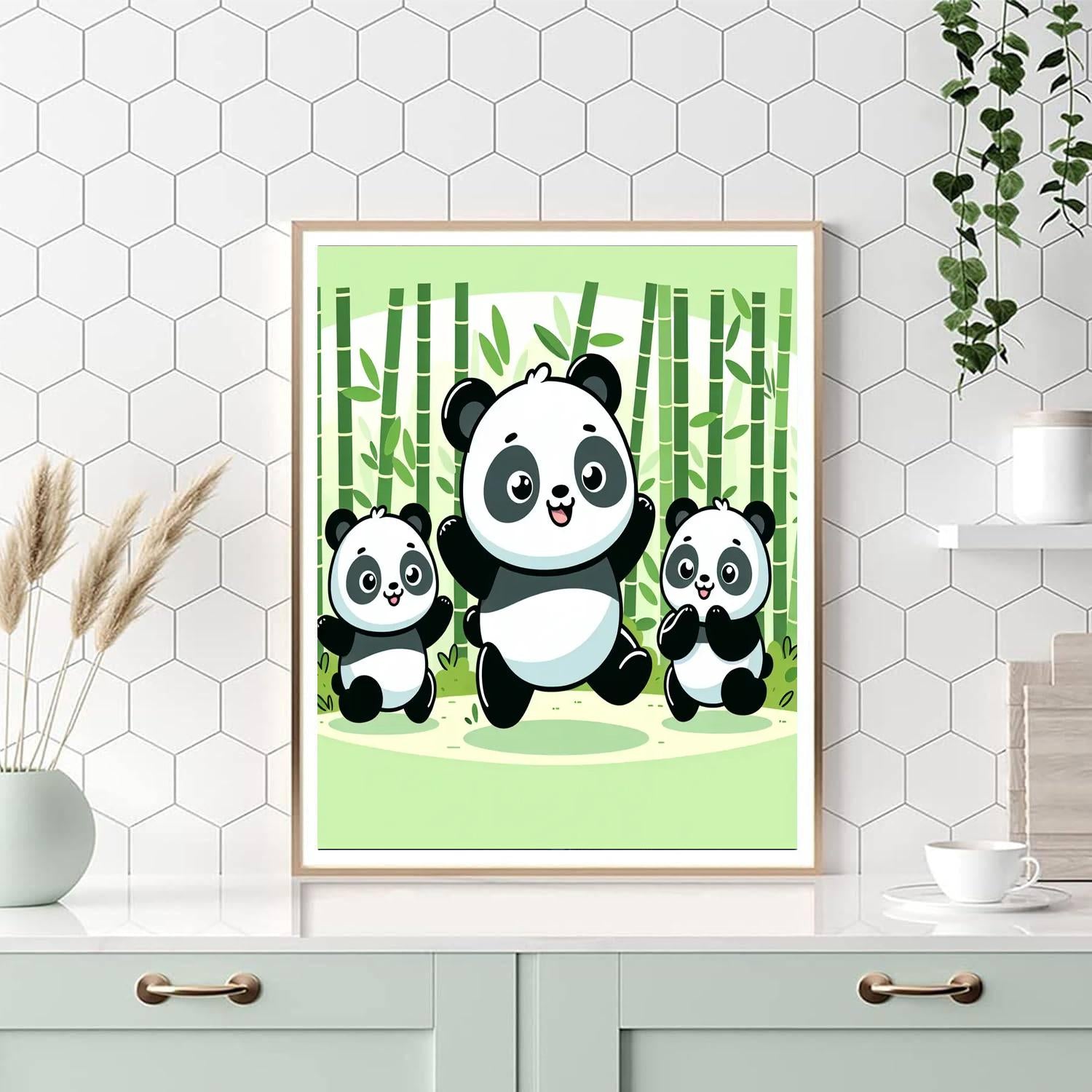 Happy Panda Playground Numbered Painting Kits