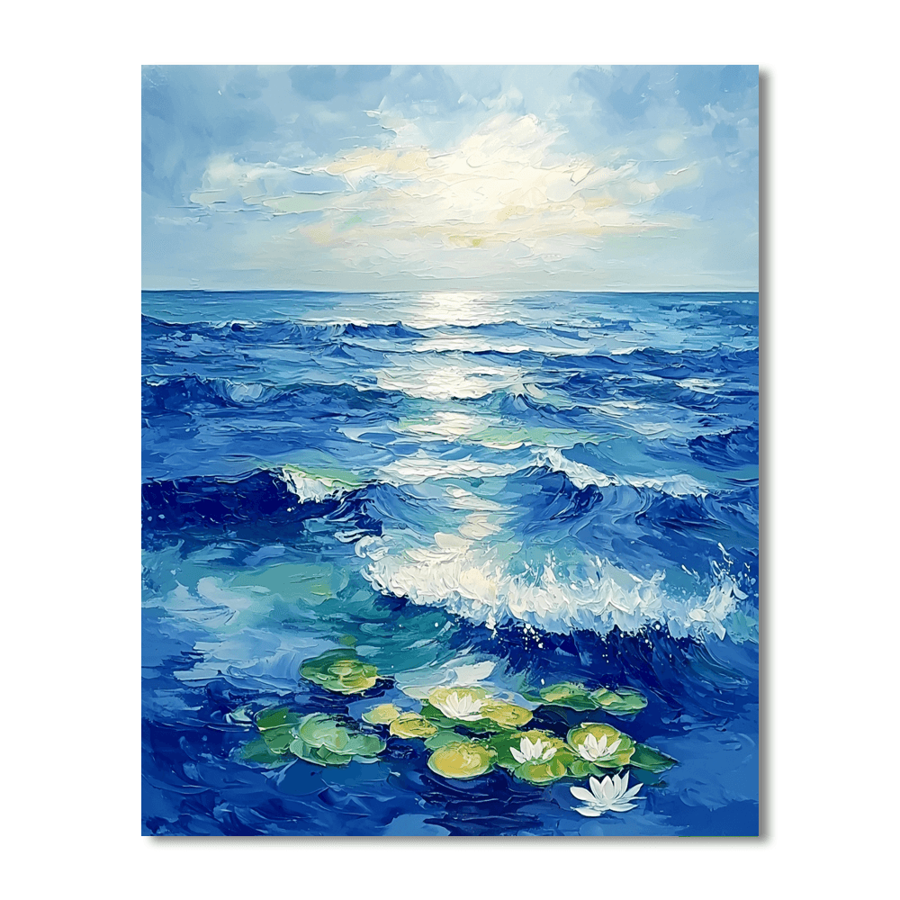 Claude Monet Inspired Oceanic Reverie  Paint By Numbers Art