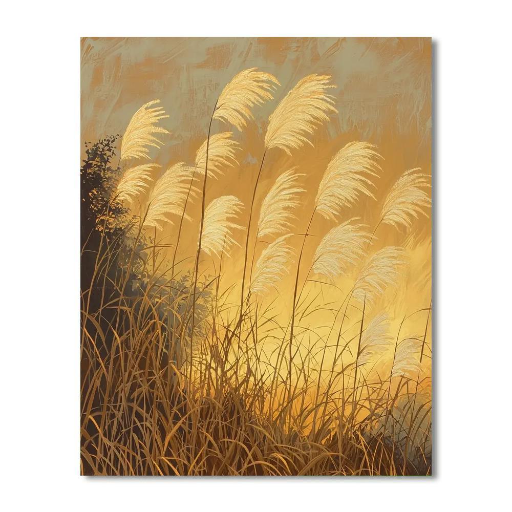 Utagawa Hiroshige Inspired Swaying Grasses At Dusk  Paint By Number