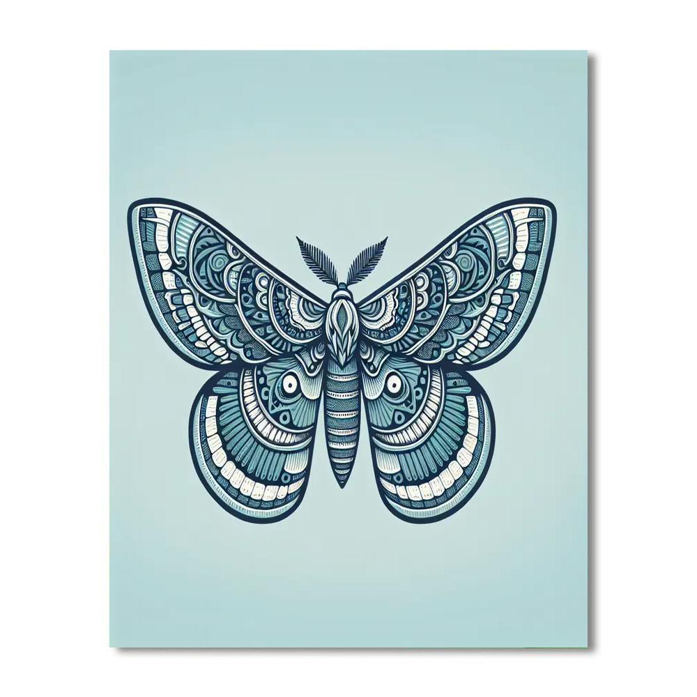 Magical Moths Paint By Numbers Art