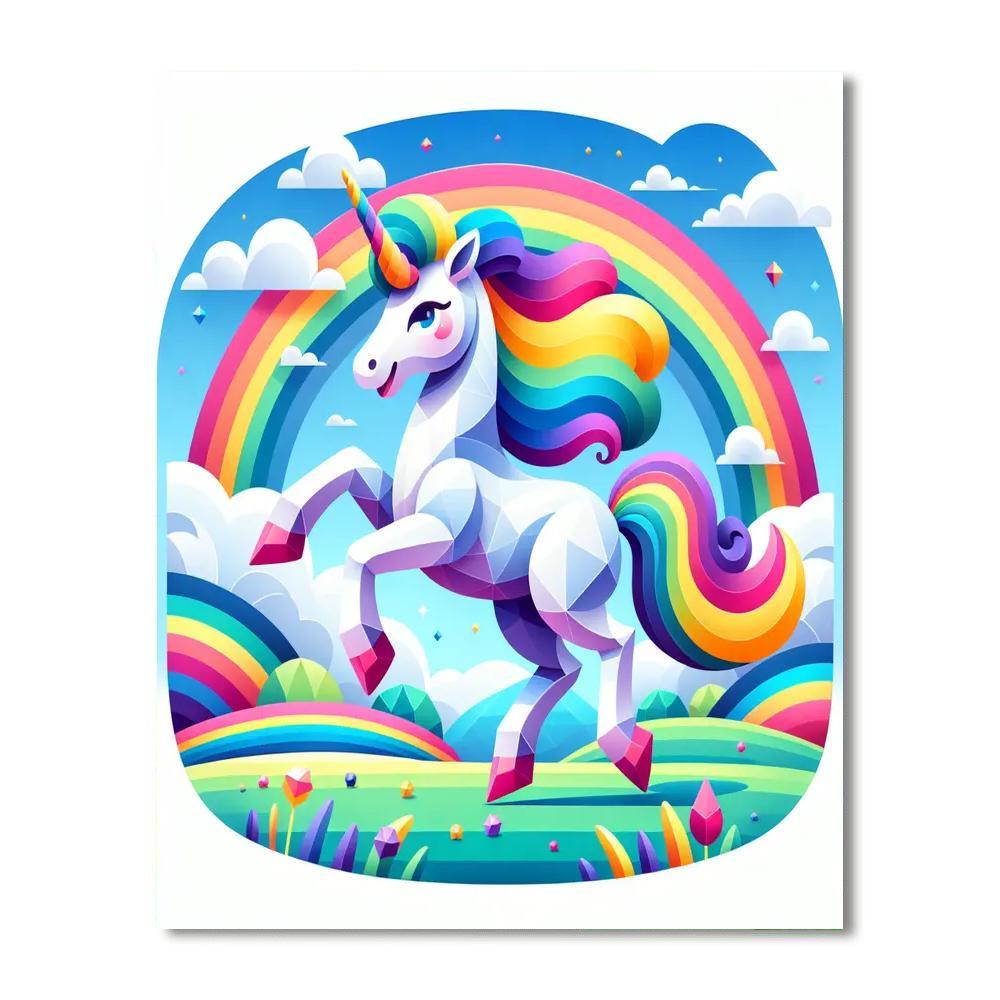 Mystic Unicorn Adventure Paint By Color