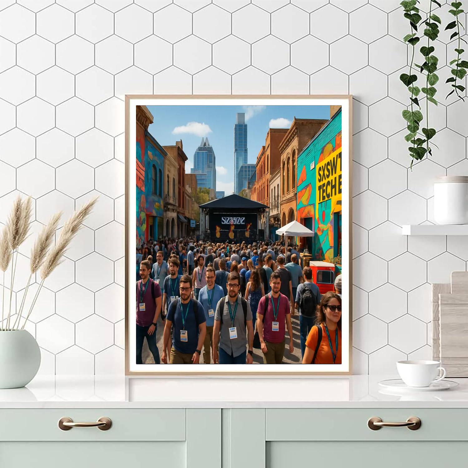 South By Southwest - Austin DIY Paint By Numbers