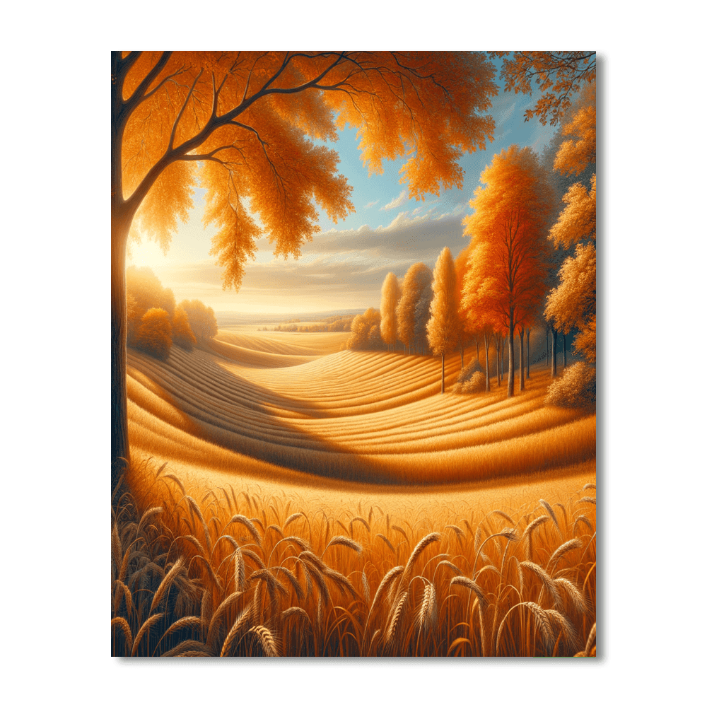 Rural Autumn Vista DIY Paint By Numbers