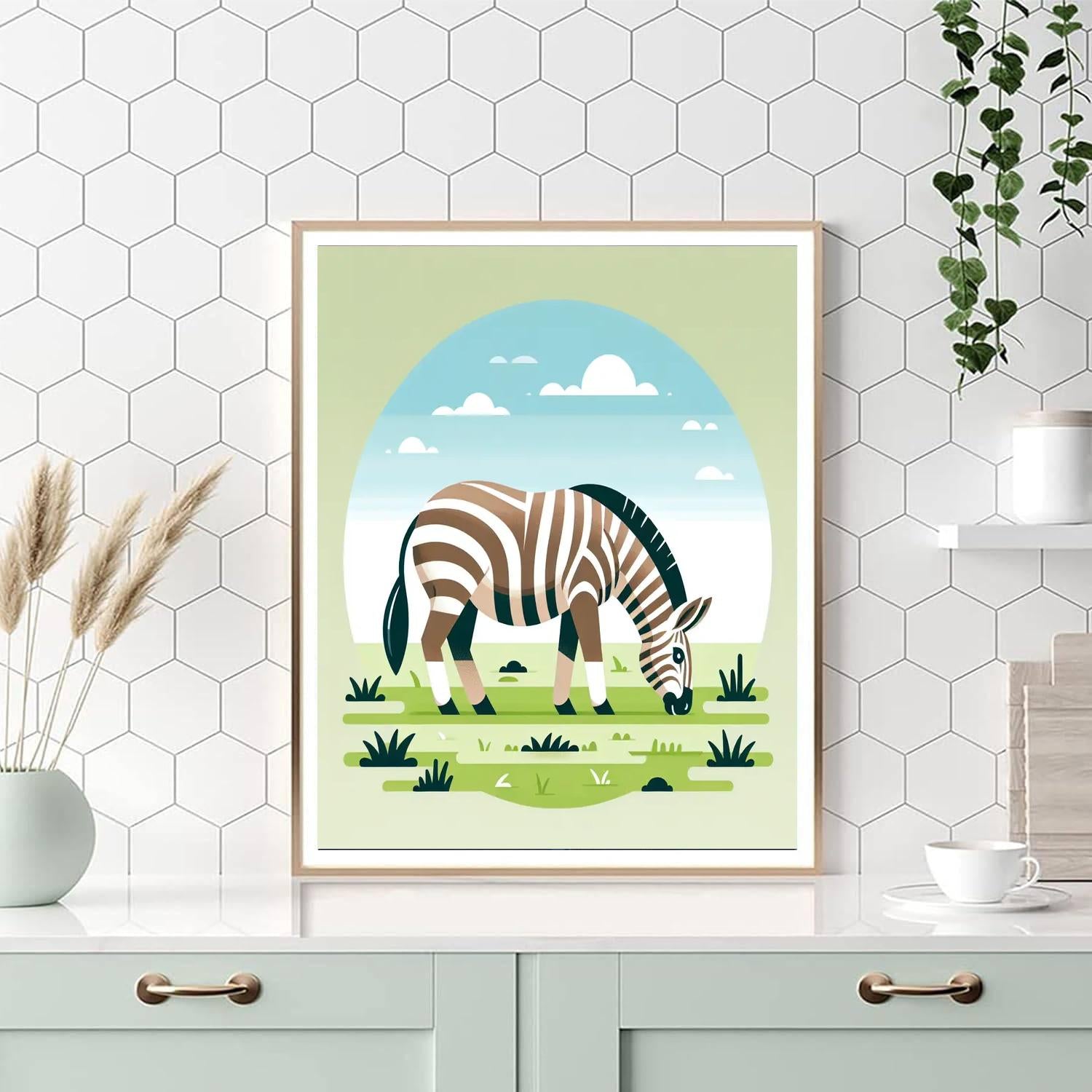 Quirky Quagga Paint By Numbers Art