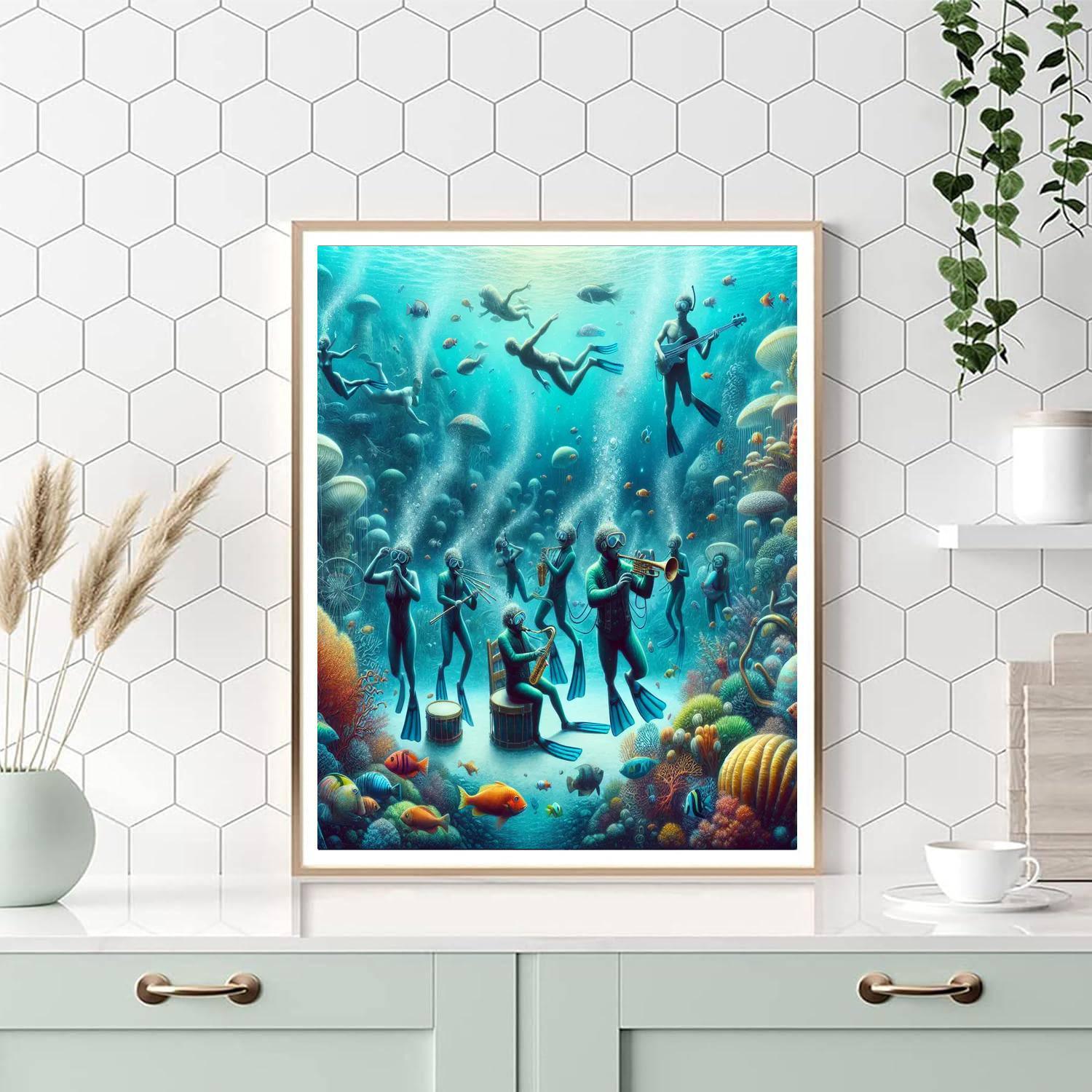 Underwater Music Festival - Usa Painting Number Kit