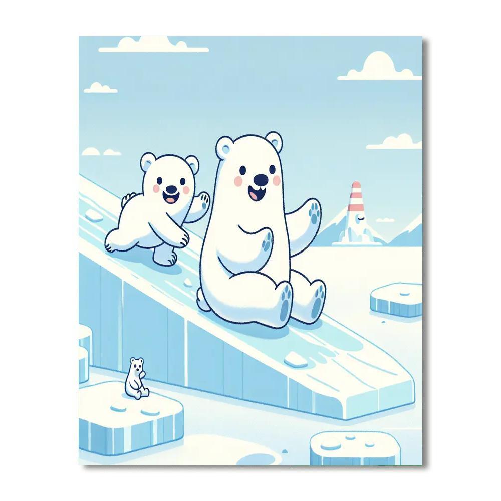 Polar Bear Adventures Paint By Number