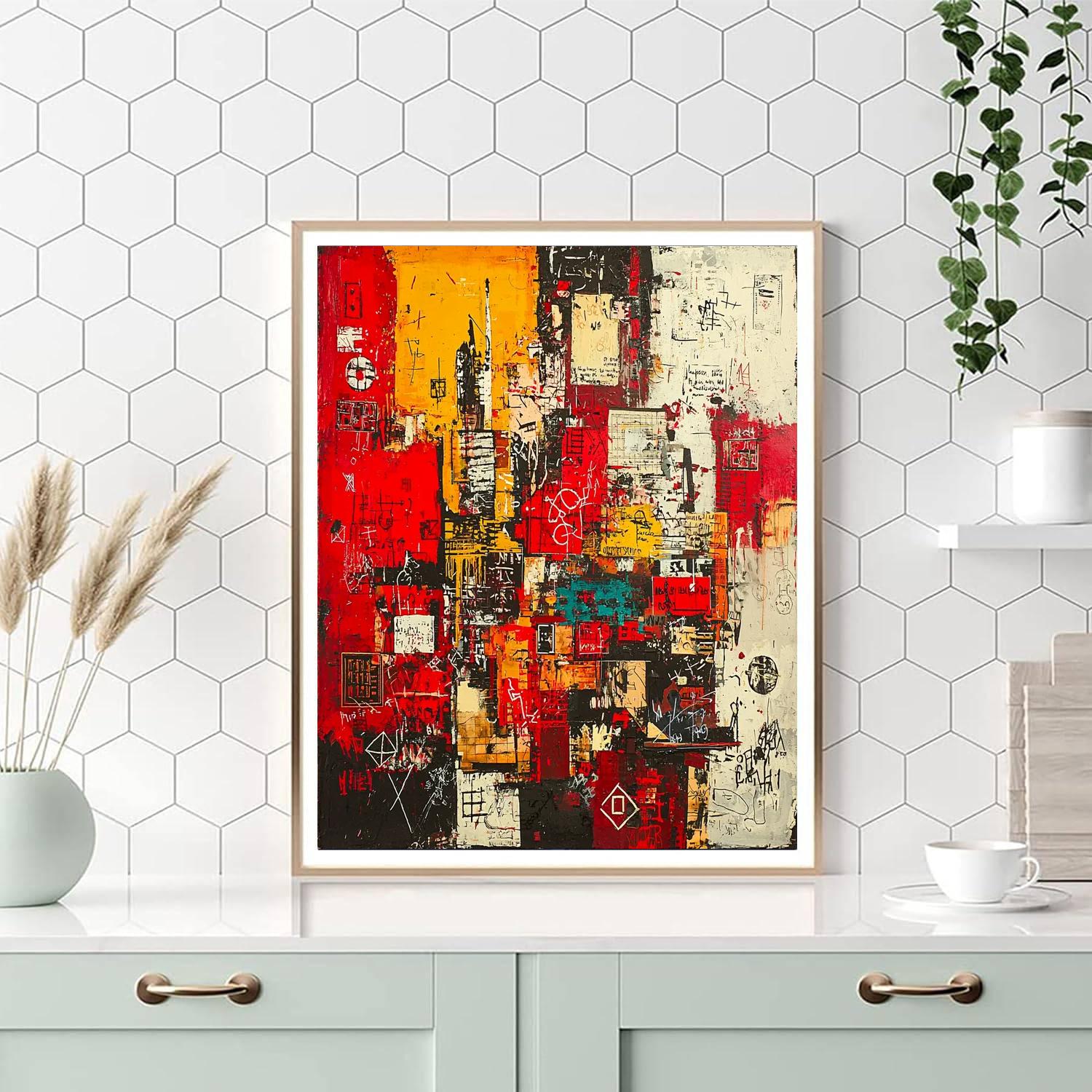 Jean-Michel Basquiat Inspired Echoes Of Identity  Paint By Numbers Kits