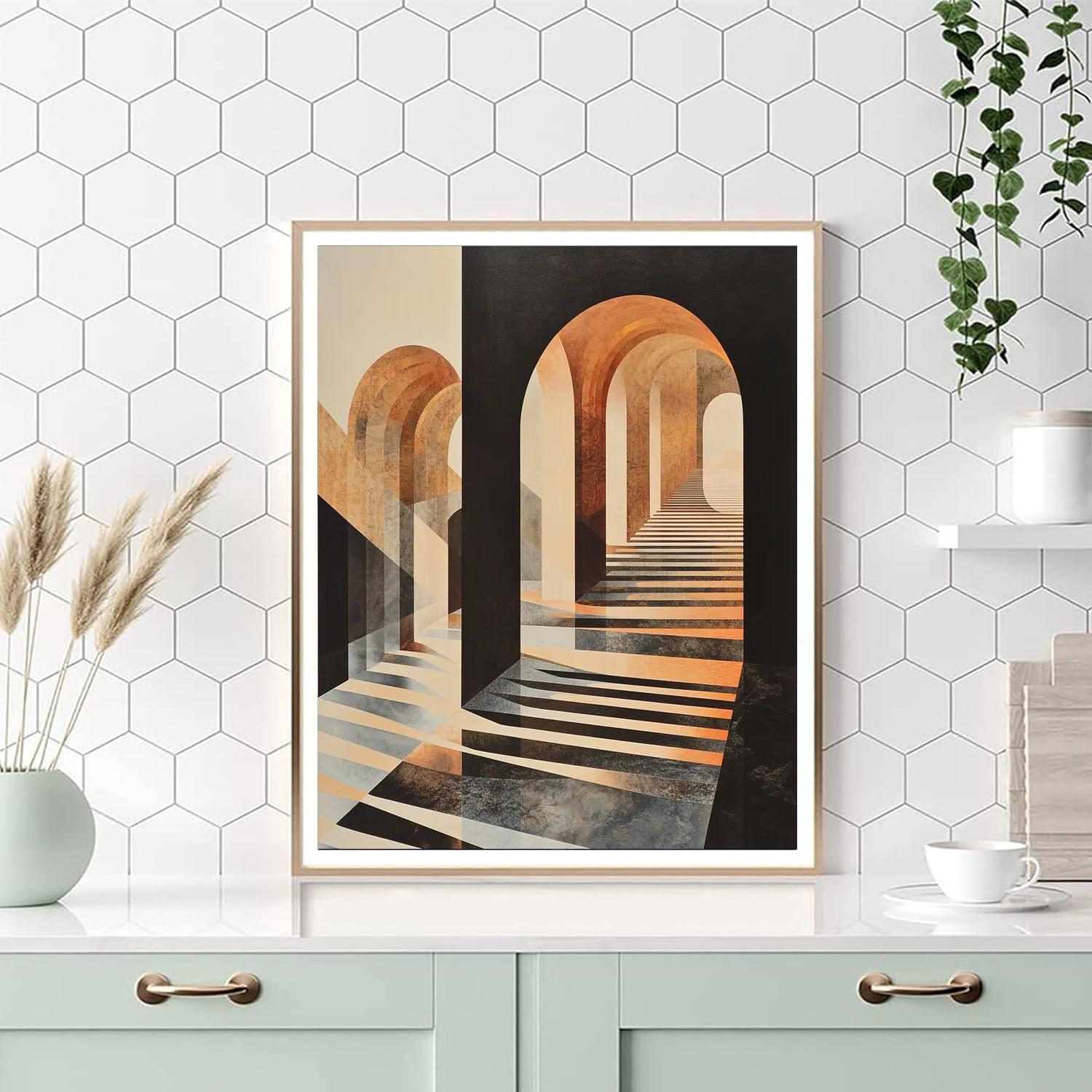 M.C. Escher Inspired Optical Reverberation  Paint By Numbers Kits