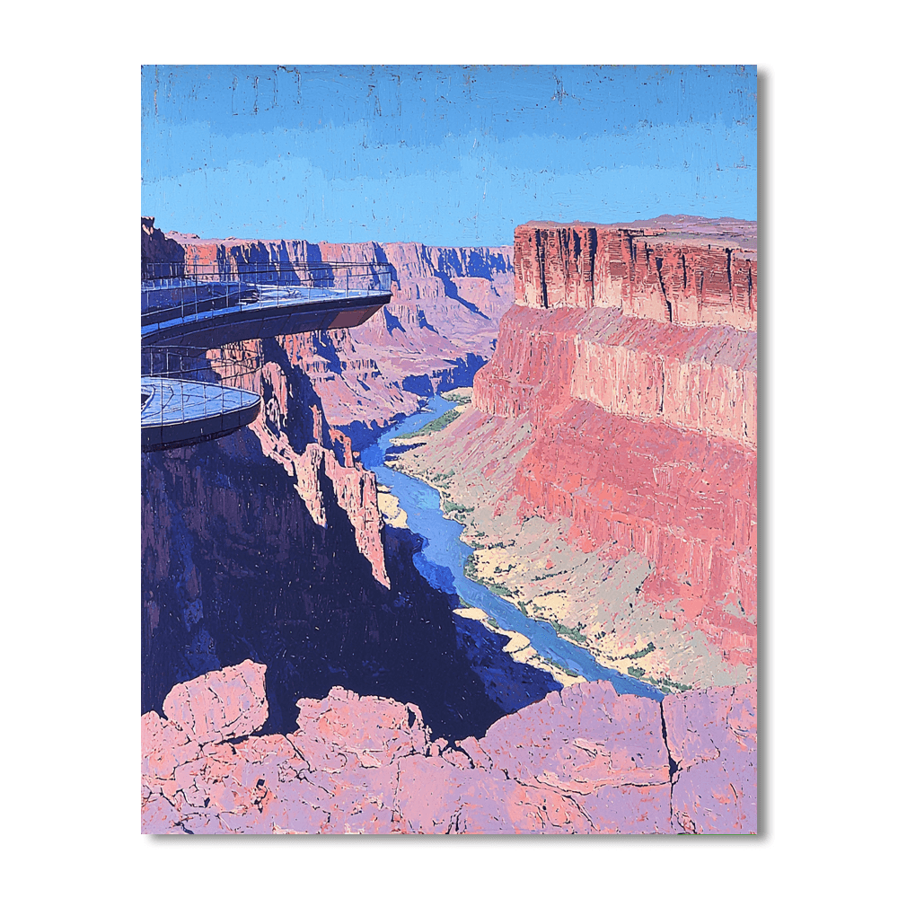 Grand Canyon Skywalk - Arizona Numbered Painting Kits