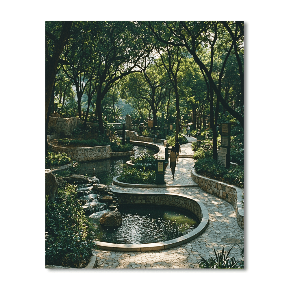Kowloon Walled City Park Numbered Painting Kits