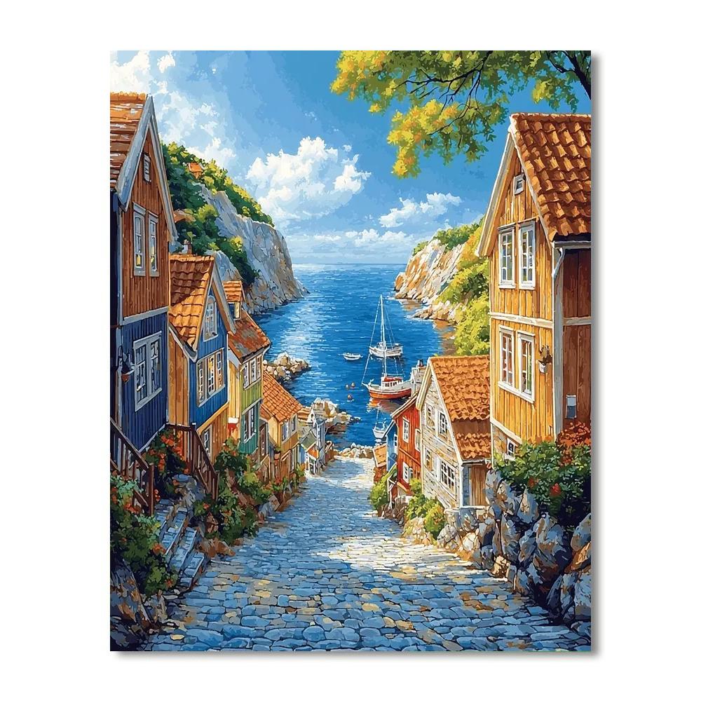 Fjällbacka - Sweden DIY Paint By Numbers