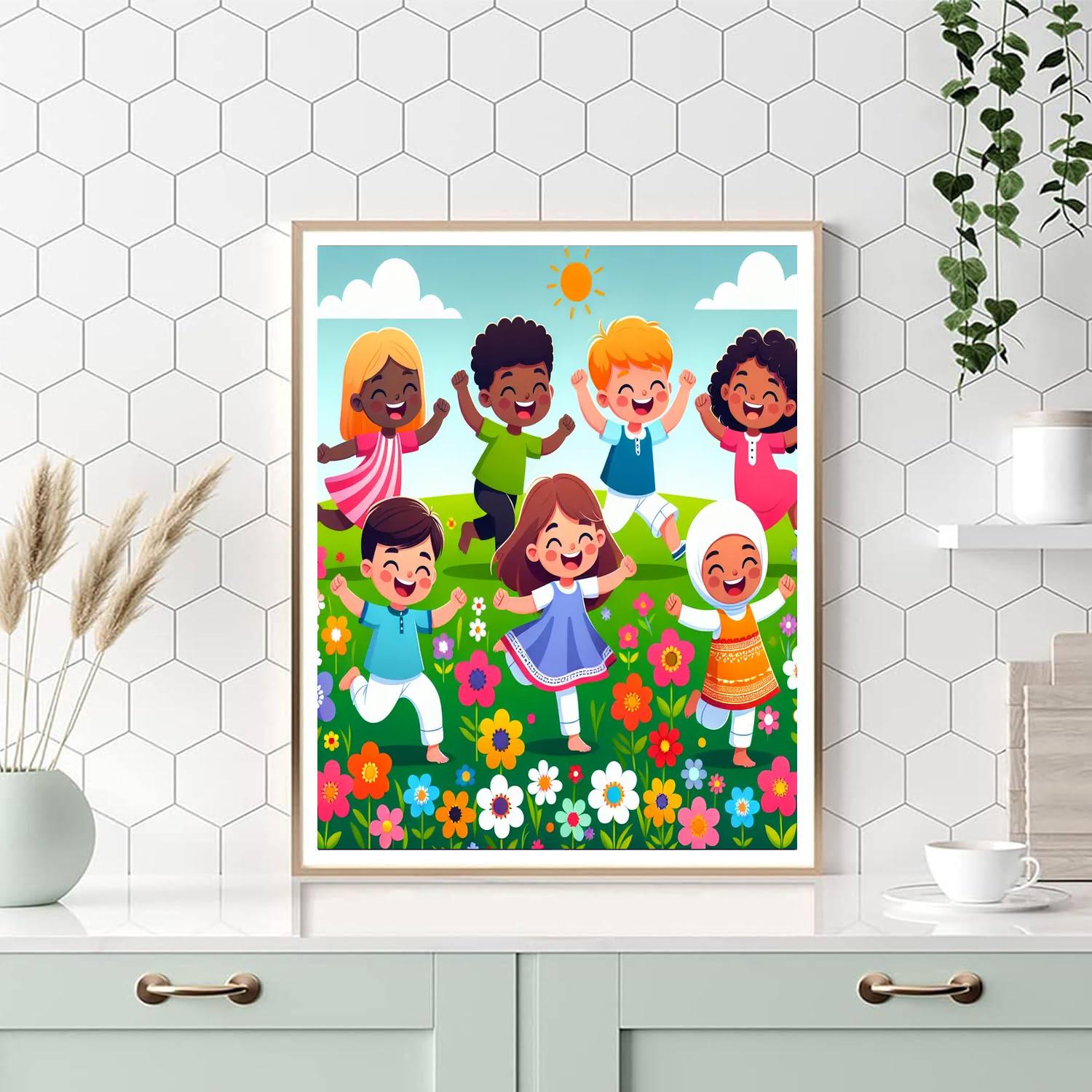 Joyful Springtime Celebration Paint By Numbers Art