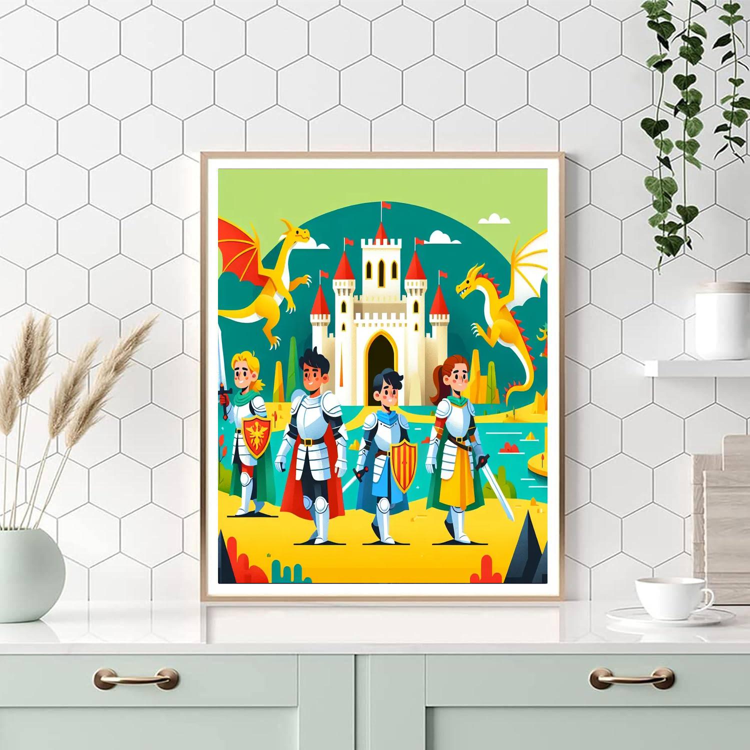 Knight's Code Quest Number Painting