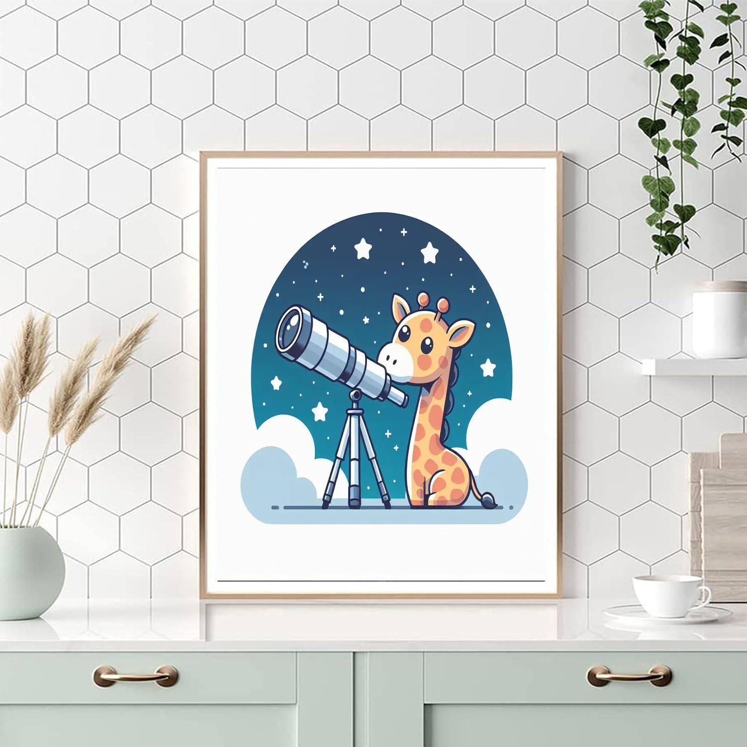 Galactic Giraffe Paint By Color