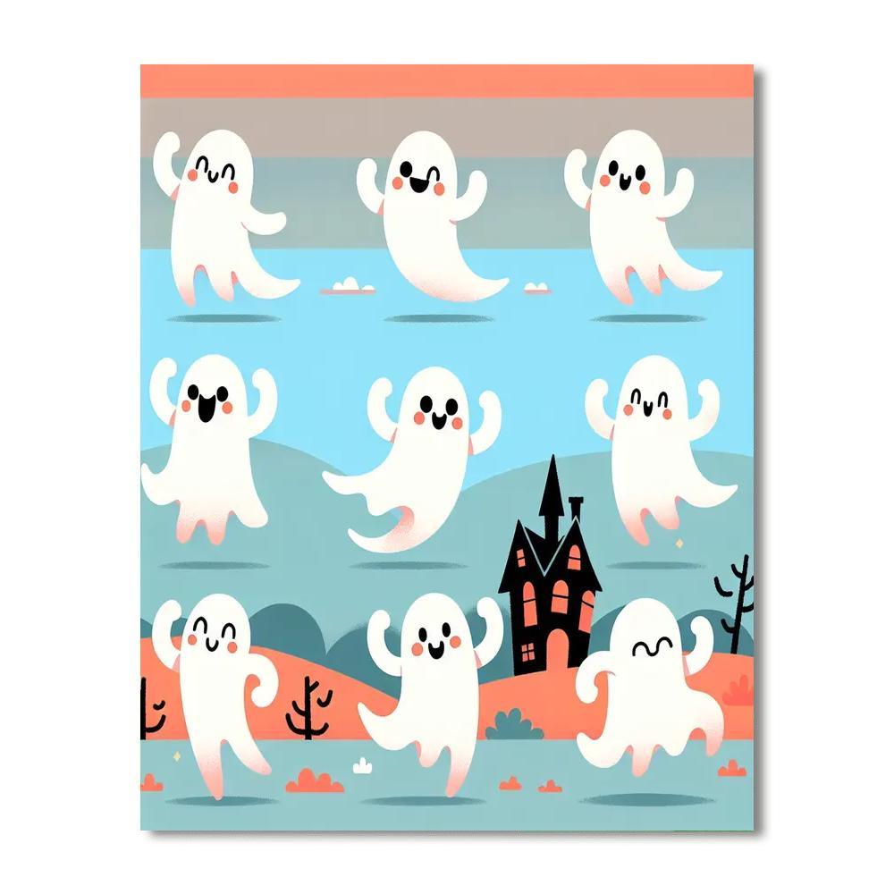 Giggling Ghost Gala Paint By Color