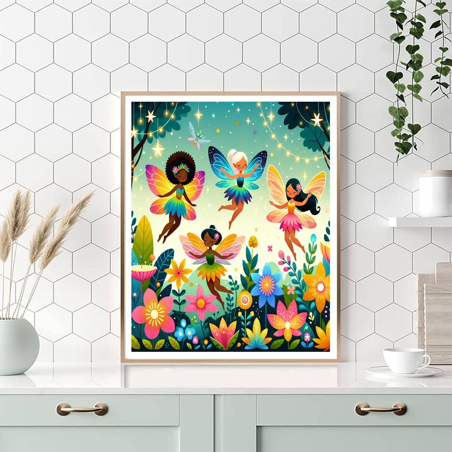 The Magical Fairy Garden DIY Paint By Numbers